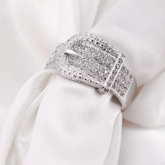 ❤ 925 belt ring - Picture 1 of 5